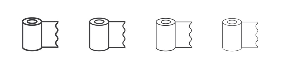 Bandage roll icon symbol pictogram. outline black style
