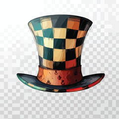 Vibrant Top Hat for Alice Wonderland