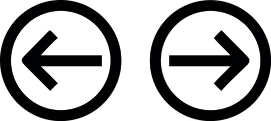 Back and Forward icon vector art