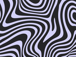 Psychedelic Wavy Stripes Background
