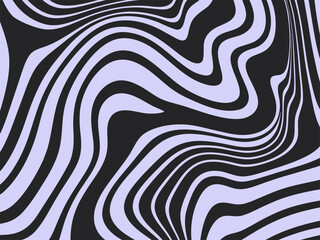 Psychedelic Wavy Stripes Background
