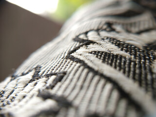 Close-up Fabric Detail with Intricate Weave