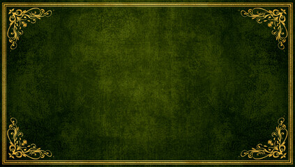 Tales Entwined in Gold: Inked on Green with Noble Resolve.