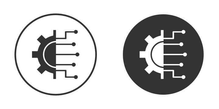 Technology icons pack. vector glyph flat icons