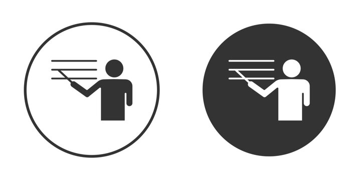 Teaching icons pack. vector glyph flat icons