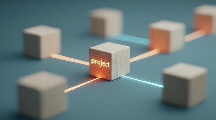 Synergy of Remote Teams from a Top-Down Perspective with Blocks