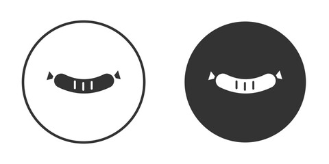 Obraz premium Sausage icons pack. vector glyph flat icons