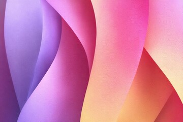Colorful abstract design with smooth curves and gradients in pastel tones