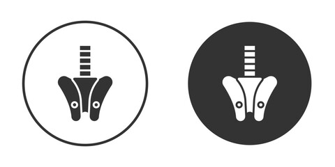 Obraz premium Pelvis icons pack. vector glyph flat icons