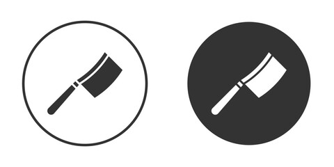 Hatchet icons pack. vector glyph flat icons