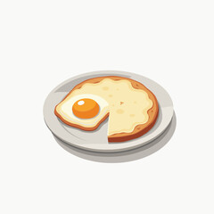Delicious breakfast featuring a sunny-side-up egg on toast, morning nourishment