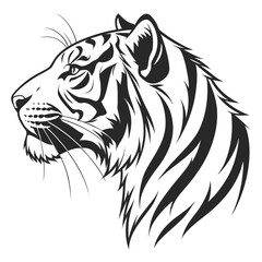 tiger head vector