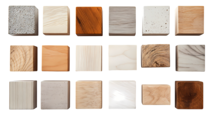 Wooden Cubes Arranged