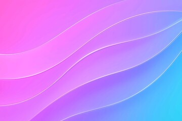 Abstract Background with Smooth Curved Waves, a Vibrant Gradient in Pink, Purple, and Blue, a Modern and Fluid Design with a Sense of Movement and Flow