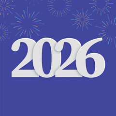 2026 New Year Celebration Vector