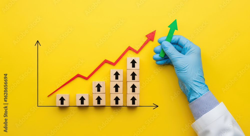 Poster achieving exponential growth a strategic approach to business expansion through data driven insights