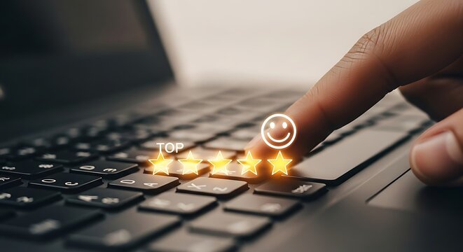 Customer Gives Glowing Five-Star Review Online, Expressing High Satisfaction With Excellent Service