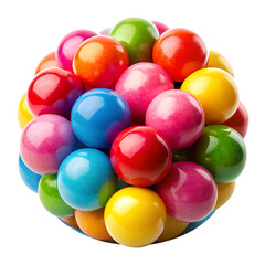 Gum Ball Isolated On White Background