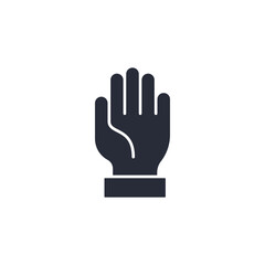 hand icon. linear style sign for mobile concept and web design. Vector icon. Symbol, logo illustration. Vector graphics