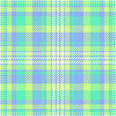 Pastel plaid pattern. A vibrant, repeating texture with squares. Ideal for backgrounds, textiles, and designs needing a cheerful, classic style.