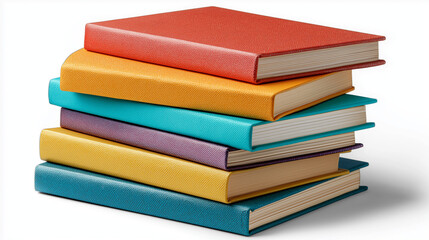 Fototapeta premium A stack of hardcover books 