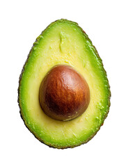 Vibrant Avocado Half: A Close-Up of Fresh, Ripe Fruit