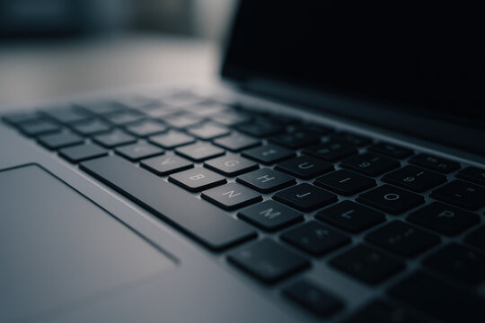 Close-up of laptop keyboard