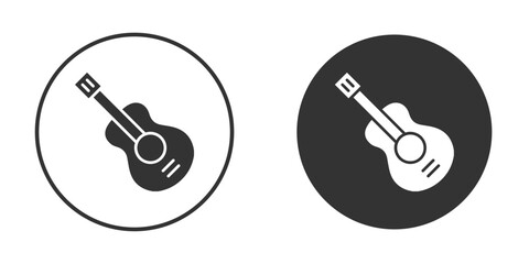 Guitar icon vector design and illustration, graphic design.