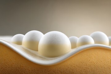 Bubbles dance on creamy surface of frothy beverage in a cozy setting inviting warmth and comfort