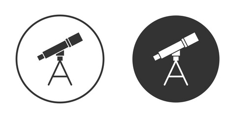 Telescope icon vector design and illustration, graphic design. © iconic