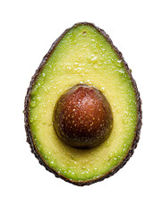 Vibrant Avocado Half: A Detailed Close-Up