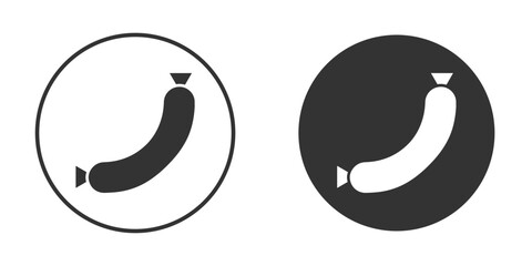 Sausage icon vector design and illustration, graphic design.