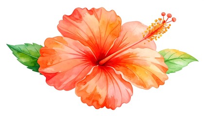 Watercolor Hibiscus