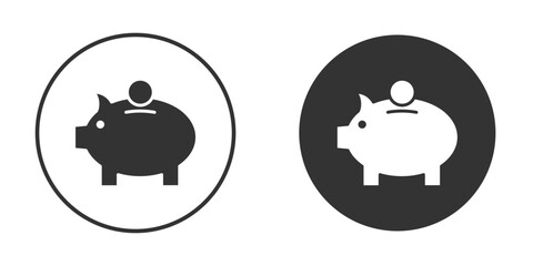 Piggy bank icon vector design and illustration, graphic design.