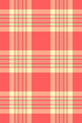 Vibrant coral and pastel plaid pattern.  Perfect for textile design, wrapping paper, or website backgrounds.  This cheerful, repetitive texture evokes feelings of warmth and springtime.