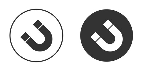 Magnet icon vector design and illustration, graphic design.