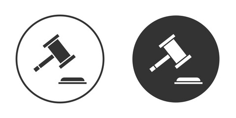 Fototapeta premium Gavel icon vector design and illustration, graphic design.