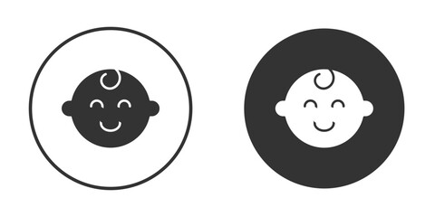 Child face icon vector design and illustration, graphic design.