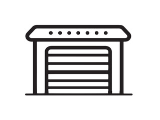 Storage cubby unit icon in clean vector format  