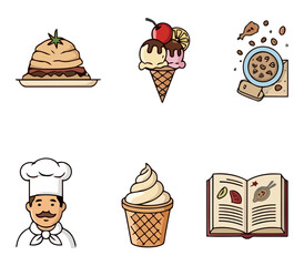 Food Beverage Icons Bundle Set 4 - Vector Graphics