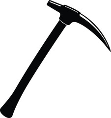 ice axe adze on white background.eps