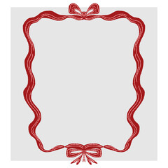 Hand-drawn decorative frame in doodle sketch style. Vector illustration with wavy lines and swirls. Perfect for cards, invitations, posters, or photo decoration.