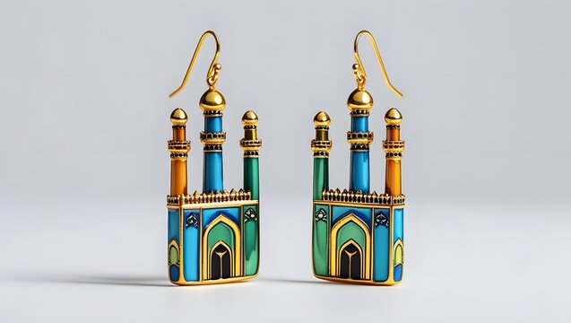 Azerbaijani ornamented earrings