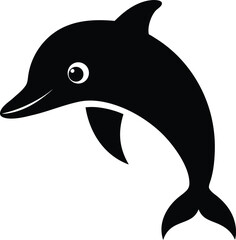 Obraz premium dolphin isolated on white background