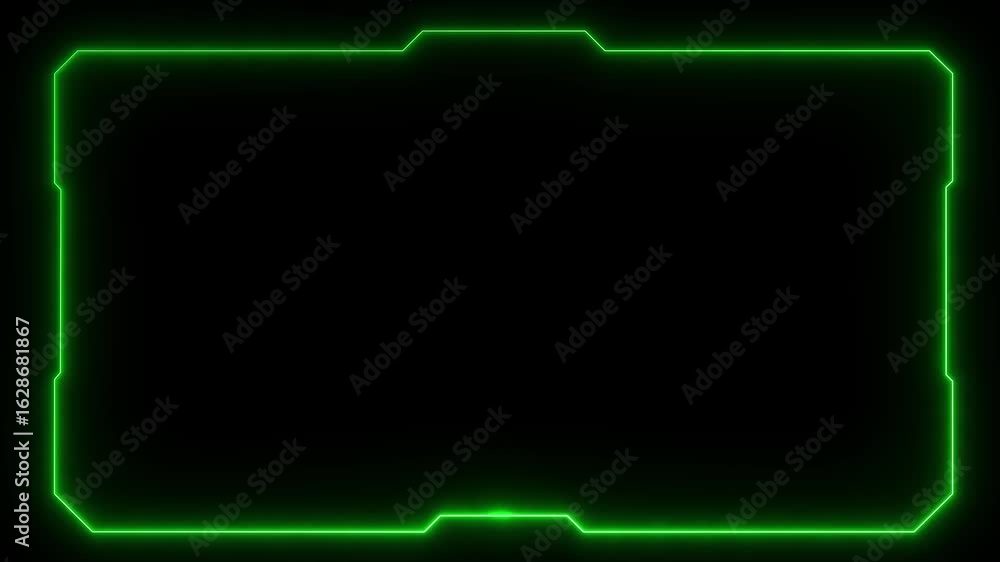 Poster futuristic digital hud cyber frame technology for video overlay templates.digital hud futuristic mot