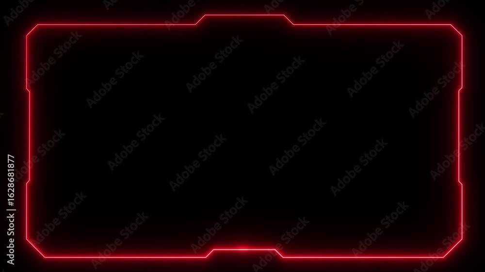 Poster futuristic digital hud cyber frame technology for video overlay templates.digital hud futuristic mot