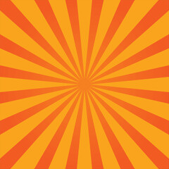 Vibrant Orange Sunburst Background