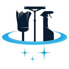 Cleaning and washing symbol for business