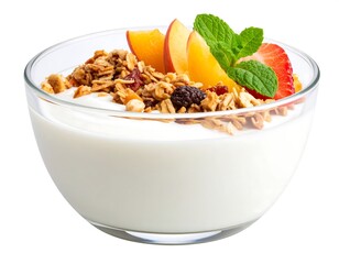 Yogurt parfait with granola and fruit (2)