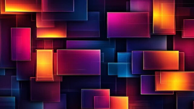 Abstract Colorful Geometric Pattern.